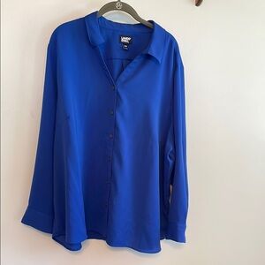 Lands' End Blue Blouse